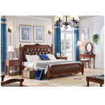 Luxurious Cowhide Leather and Solid Wood Stool for Elegant Home Décor hgl-4338