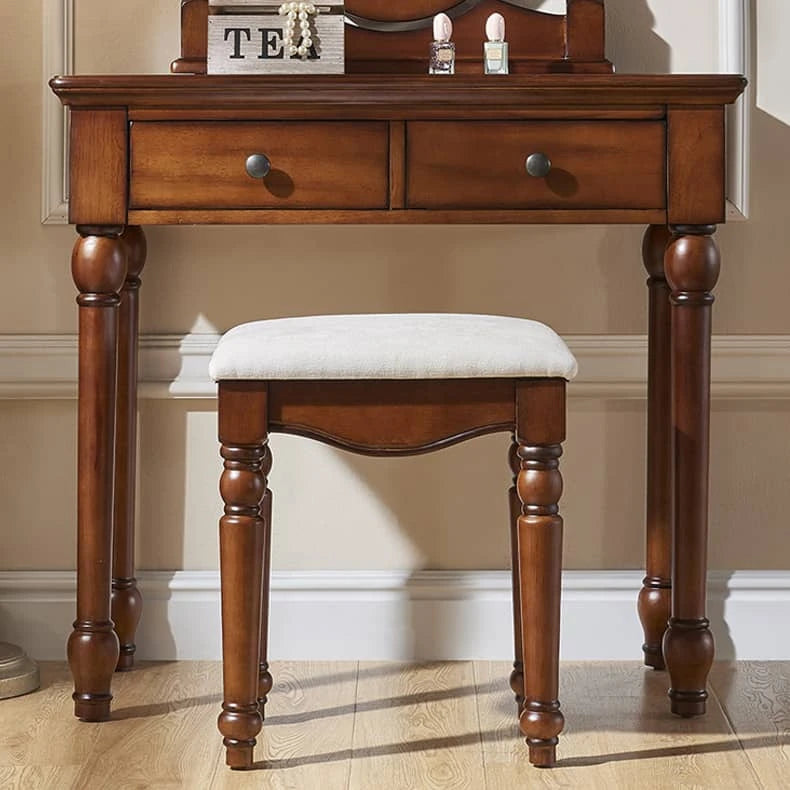 Luxurious Cowhide Leather and Solid Wood Stool for Elegant Home Décor hgl-4338