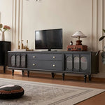 Stylish Beech Wood & Glass Tea Table with Storage - Elegant Living Room Centerpiece hgl-4339