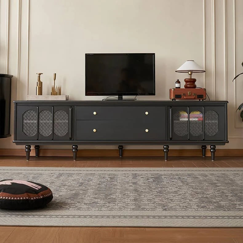 Stylish Beech Wood & Glass Tea Table with Storage - Elegant Living Room Centerpiece hgl-4339