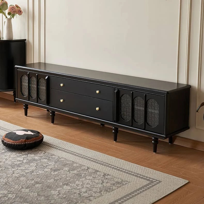 Stylish Beech Wood & Glass Tea Table with Storage - Elegant Living Room Centerpiece hgl-4339