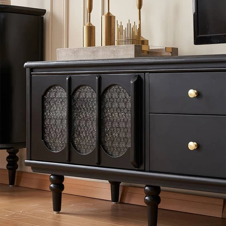 Stylish Beech Wood & Glass Tea Table with Storage - Elegant Living Room Centerpiece hgl-4339