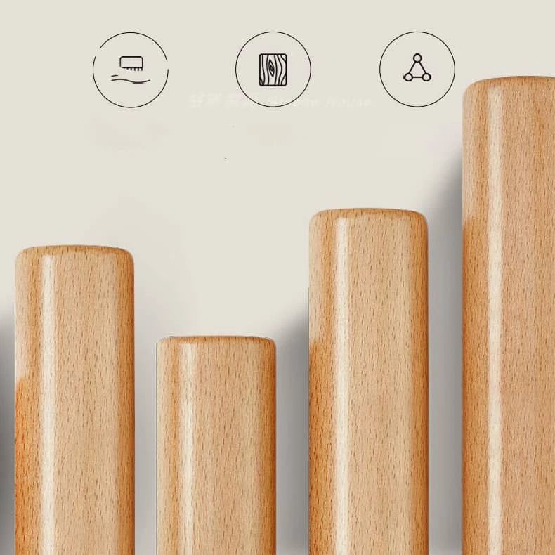 Vintage Elegance: Beech Wood and Glass Cabinet with Intricate Design hgl-4341