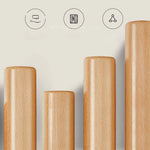 Vintage Elegance: Beech Wood and Glass Cabinet with Intricate Design hgl-4341