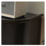 Vintage Elegance: Beech Wood and Glass Cabinet with Intricate Design hgl-4341