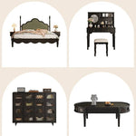 Stylish Ash Wood Glass Cabinet: Unique Robot Design for Modern Interiors hgl-4342