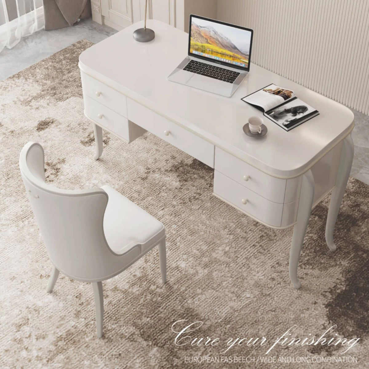 Modern Beech Wood Multi-layer Board Table for Home Office - Stylish Workstation Furniture hgl-4343