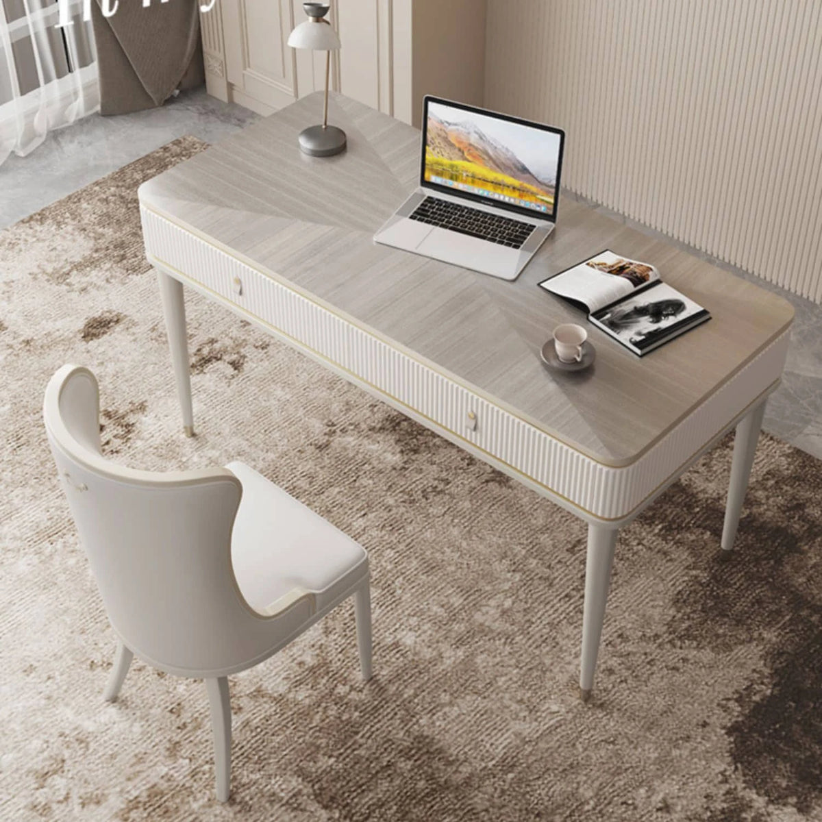 Modern Beech Wood Multi-layer Board Table for Home Office - Stylish Workstation Furniture hgl-4343