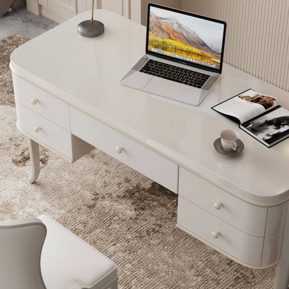 Modern Beech Wood Multi-layer Board Table for Home Office - Stylish Workstation Furniture hgl-4343