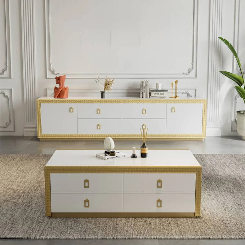 Luxury Multi-Layer Board Pine Tea Table for Modern Living Spaces hgl-4345