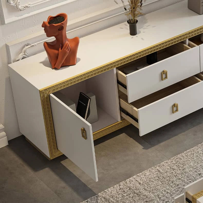 Luxury Multi-Layer Board Pine Tea Table for Modern Living Spaces hgl-4345