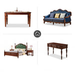 Elevate Your Dining Room with Luxurious Solid Wood & Cowhide Leather Chairs hgl-4347