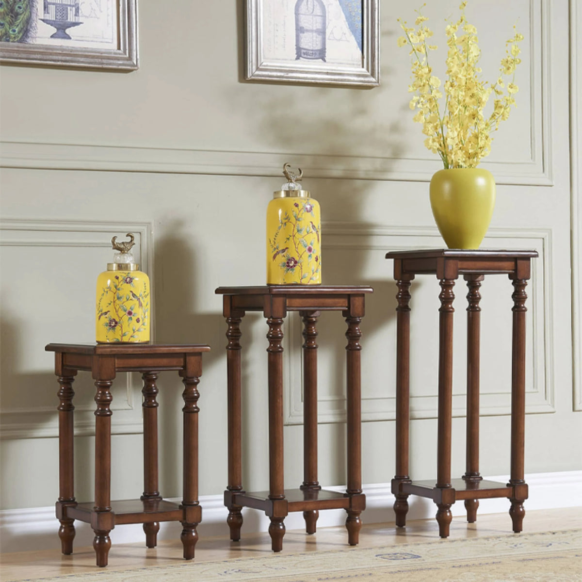 Elegant Solid Wood Storage Rack Set - Versatile and Stylish Furniture Solution hgl-4348