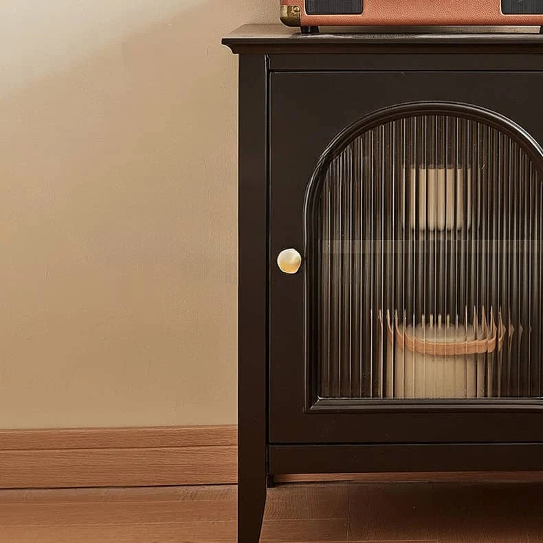 Stylish Beech Wood Cabinet with Tempered Glass and Multi-Layer Board for Modern Interiors hgl-4354