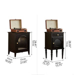 Stylish Beech Wood Cabinet with Tempered Glass and Multi-Layer Board for Modern Interiors hgl-4354