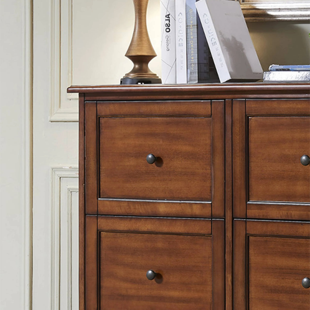 Solid Wood Cabinet with Six Spacious Drawers - Premium Quality Storage Solution hgl-4355