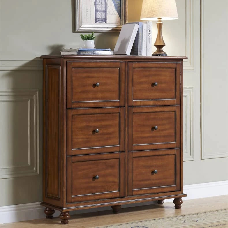 Solid Wood Cabinet with Six Spacious Drawers - Premium Quality Storage Solution hgl-4355