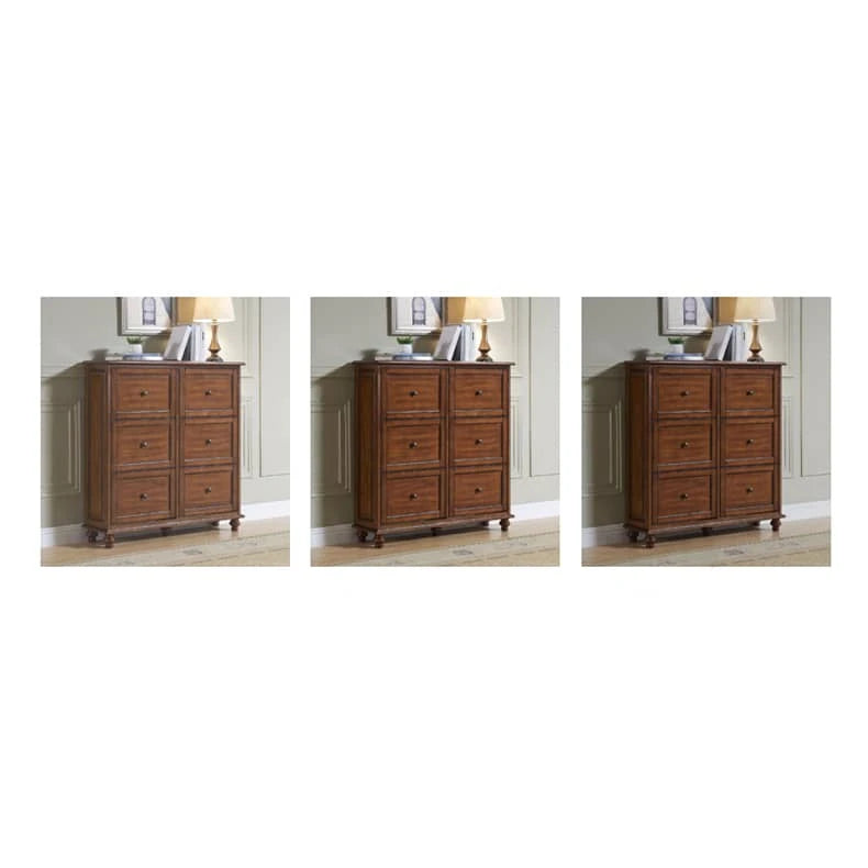 Solid Wood Cabinet with Six Spacious Drawers - Premium Quality Storage Solution hgl-4355