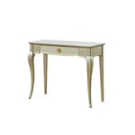 Luxurious Beech Wood & Leather Stool for Elegant Vanity Spaces hgl-4359