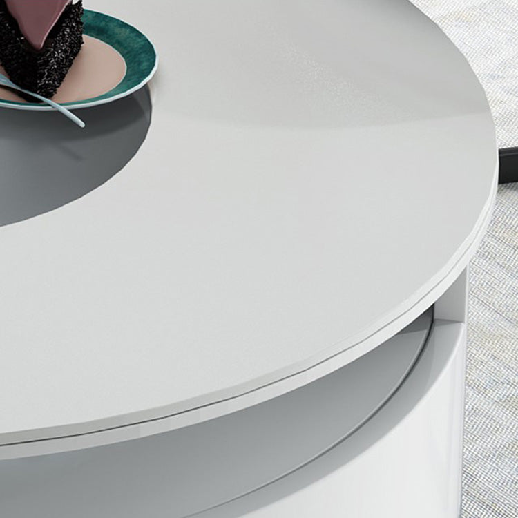 Rustic Pine Wood Tea Table with Gray and White Laminate Finish hglna-1437