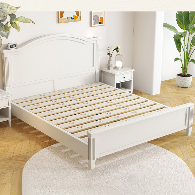 Elegantly Crafted Beige Rubber Wood Bed for Stylish Comfort hglna-1449
