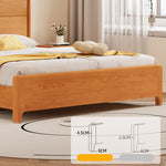 Premium Solid Pine and Ash Wood Bed Frame - Modern Natural Finish hglna-1455