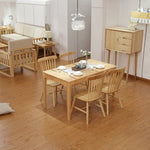 Stylish Natural Brown Rubber Wood Table - Perfect for Modern Interiors hglna-1464