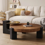 Stylish Multi-Layer Board and Tempered Glass Tea Table - Elegant Living Room Centerpiece hgnzj-4327