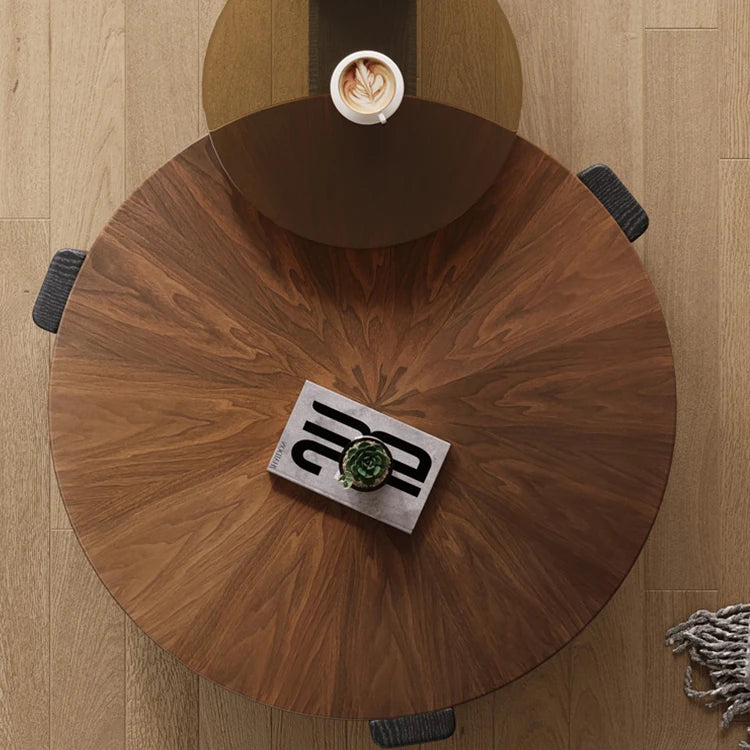 Stylish Multi-Layer Board and Tempered Glass Tea Table - Elegant Living Room Centerpiece hgnzj-4327