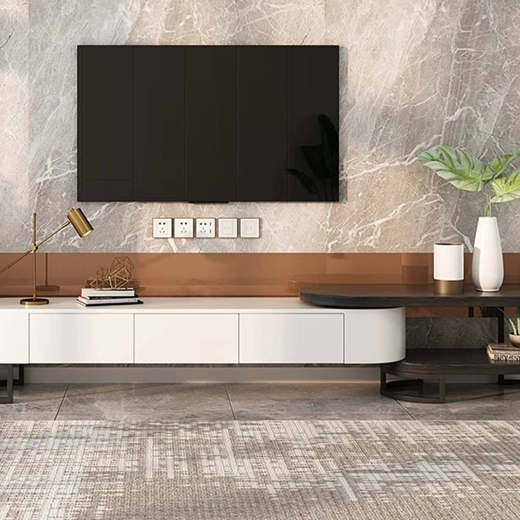 Luxurious Pine and Marble Round Tea Table - Modern Elegance for Your Living Room hgnzj-4328