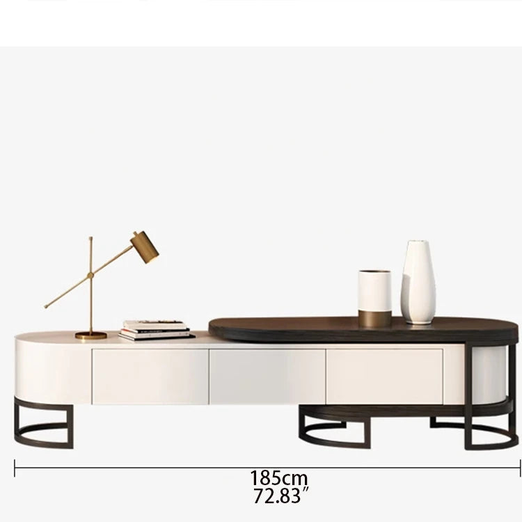 Luxurious Pine and Marble Round Tea Table - Modern Elegance for Your Living Room hgnzj-4328