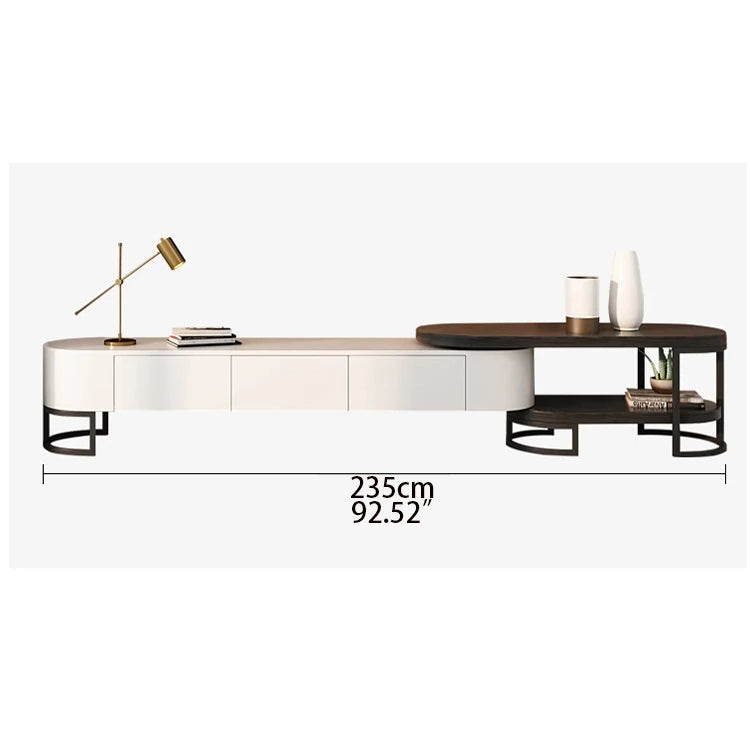 Luxurious Pine and Marble Round Tea Table - Modern Elegance for Your Living Room hgnzj-4328