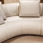 Italian Luxury Curved Leather Sofa, Solid Wood Frame Living Room Lounge Couch hhzp-0226-65