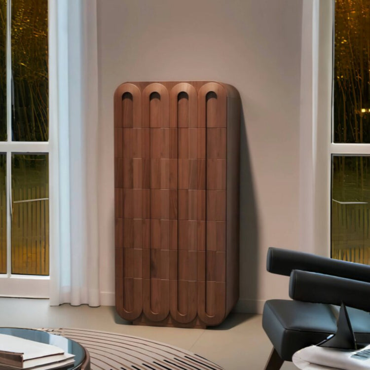 Minimalist Solid Wood Chest of Drawers, Modern Storage Cabinet for Bedroom or Living Room hhzp-0226-67