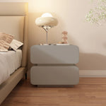 Stylish Faux Leather Nightstand with Modern Design - Perfect for Bedroom Decor and Storage hjd-3143