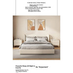 Stylish Solid Wood Nightstand with Faux Leather Finish – Modern Bedroom Storage Solution hjd-3144