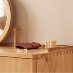 Handcrafted Natural Ash Wood Stool - Modern and Durable Seating Solution hjhms-1040