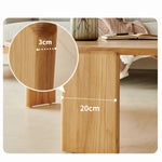 Elegant Natural Ash Wood Tea Table - Perfect for Modern Living Spaces hjhms-1043