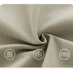 Stylish Gray Sofa with Ash Wood Frame & Wool Cotton-Linen Blend hjhms-1050