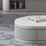 Elegant White & Gray Sintered Stone TV Cabinet with Pine Wood Finish hjl-1204