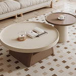 Elegant Beige Brown Tea Table for Cozy Living Spaces hjl-1228