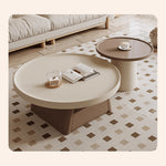 Elegant Beige Brown Tea Table for Cozy Living Spaces hjl-1228