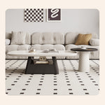 Stylish Khaki Dark Brown Pine Wood Tea Table – Elegant Living Room Accent hjl-1234