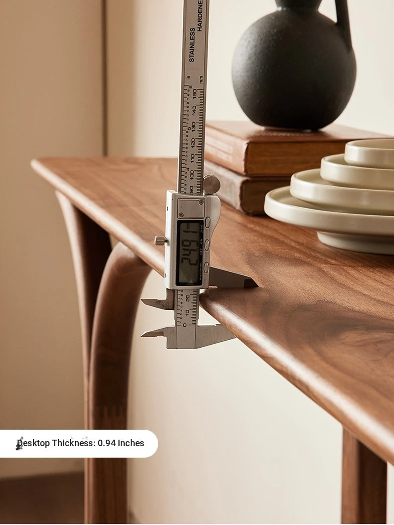 Elegant Solid Black Walnut Console Table – Modern Minimalist Design for Stylish Home Décor hjy-5008