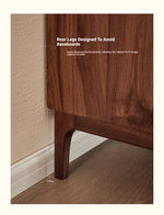 Elegant Black Walnut Dresser – Modern Design with Unique Geometric Texture, Perfect for Stylish Home Decor hjy-5009