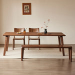 Elegant Black Walnut Wood Dining Table – Modern Design for Stylish Interiors hjy-5012