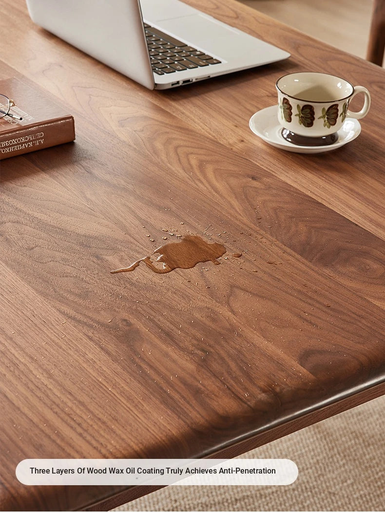 Elegant Black Walnut Wood Dining Table – Modern Design for Stylish Interiors hjy-5012