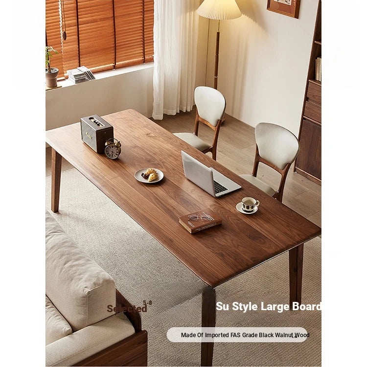 Elegant Black Walnut Wood Dining Table – Modern Design for Stylish Interiors hjy-5012