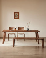 Elegant Black Walnut Wood Dining Table – Modern Design for Stylish Interiors hjy-5012