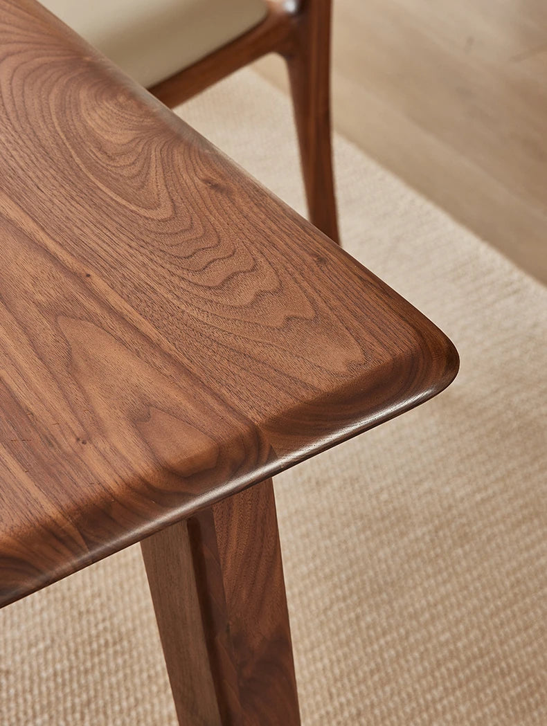 Elegant Black Walnut Wood Dining Table – Modern Design for Stylish Interiors hjy-5012